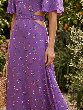 Afrm Women`s Long dress purple size S